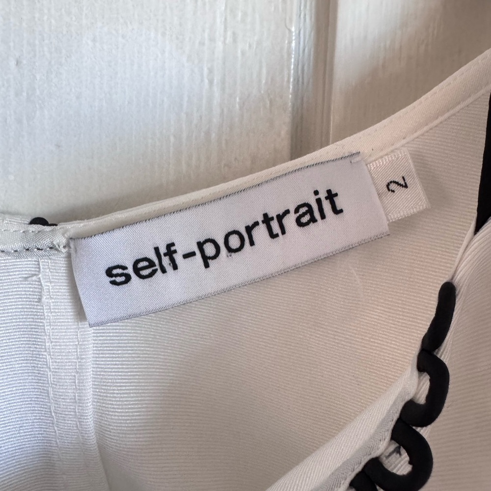Self-Portrait Off-The-Shoulder Ruffle Blouse - Picture 7 of 8